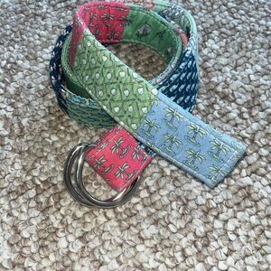 VINEYARD VINES D-RING PATCHWORK BELT WOMENS SIZE SMALL